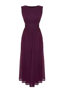 Trendyol Purple Window/Cut Out Detailed Tulle Elegant Evening Dress #8973304