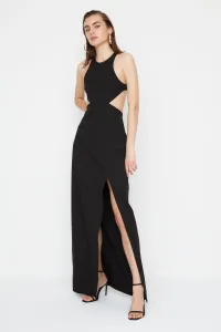 Trendyol X Sagaza Studio Black Cut Out Detailed Evening Dress #773694