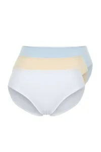 Trendyol Curve Light Blue-Salmon-White Packaged Panties