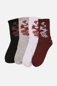 Trendyol Multi Color Printed 4-Pack Socks #4785322