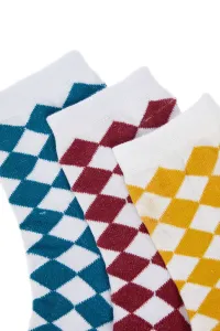 Trendyol Multicolor Checkered 3-Pack Socks