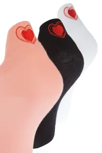 Trendyol Multicolored Heart 3-Pack Socks