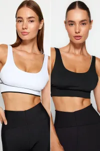 Trendyol Black Medium Support/Shaping Double Sided Wearable Knitted Sports Bra #7664261