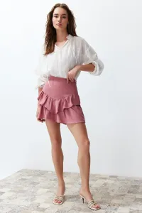 Trendyol Pale Pink Skirt Frilly Mini Length Woven Skirt #9330773