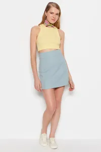 Trendyol Blue Mini Woven High Waist Skirt #6135095