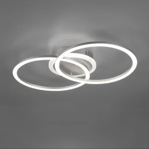Dizajnové stropné svietidlo z ocele vrátane LED 3-stupňového stmievania - Veni #4095525