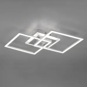 Dizajnové stropné svietidlo z ocele vrátane LED 3-stupňového stmievania - Veni #4095527