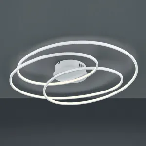 Stropné LED svietidlo Gale, 80 cm, biele matné