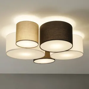 Dizajnové stropné svietidlo viacfarebné 5-svetlé - Sectos