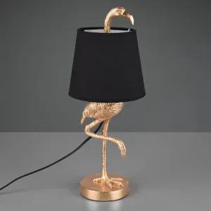 Stolná lampa v štýle Art Deco zlatá s čiernou - Koen