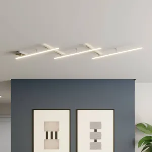 Otočné stropné svietidlo Indira LED, niklový stmievač