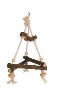Trixie Swing on a rope, bark wood, 27 × 27 × 27 cm