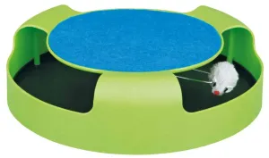 HRAČKA myš v kruhu so škrabacím kobercom - 25x6cm