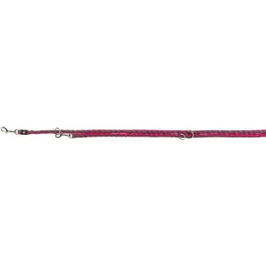 Trixie Cavo adjustable leash, S–M: 2.00 m/ř 12 mm, fuchsia/graphite
