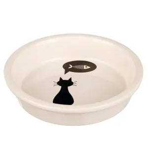 Trixie keramická miska s motívom mačky - 250 ml, Ø 13 cm