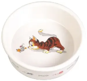 MISKA keramická BIELA mačka / myš (trixie) - 0,2/11cm