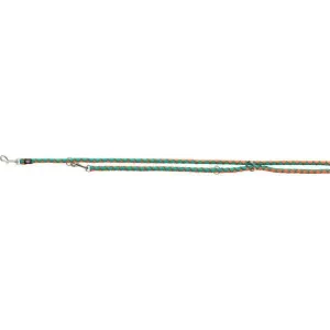 Trixie Cavo adjustable leash, S–M: 2.00 m/ř 12 mm, papaya/ocean