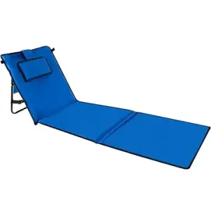 Trizand 23617 Nastavitelná plážová podložka s opěrkou 150 x 50 cm, modrá