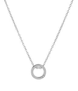 Troli Oceľový náhrdelník s kruhovým príveskom VESN0743S
