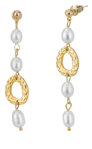 Troli Luxusné asymetrické náušnice s perlami