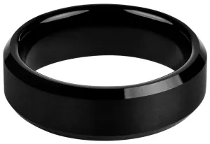 Troli Čierny oceľový prsteň 52 mm
