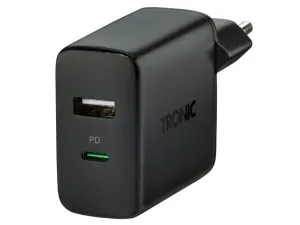 TRONIC® Dvojitá USB nabíjačka 32 W TSLEU 32 A1/TSLGB 32 A1 (čierna)
