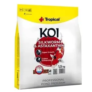 Tropical Koi Silkworm & Astaxanthin Pellet M 5 l 1,5 kg