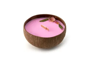 Tropikalia Sviečka z kokosu - vône Ruže
