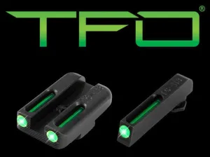 Mieridlá TFO Tritium / Fiber-Optic Truglo® pre Glock® 42/43 – Čierna (Farba: Čierna)