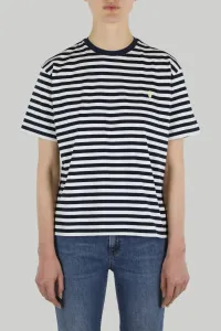Tričko Trussardi T-Shirt Striped Jersey 30/1 Modrá L