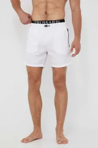 Plavkové šortky Trussardi biela farba
