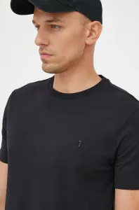 Tričko Trussardi pánske, čierna farba, jednofarebné #249179