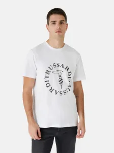 Tričko Trussardi T-Shirt Logo Cotton Jersey 30/1 Biela S #3778071