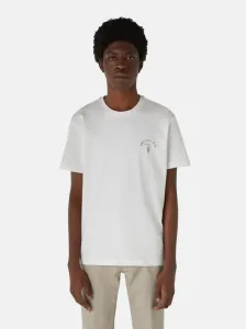 Tričko Trussardi T-Shirt Logo Cotton Jersey 30/1 Biela Xl #3769320