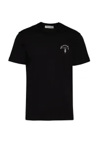 Tričko Trussardi T-Shirt Logo Cotton Jersey 30/1 Čierna S #3769337