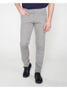 Voľnočasové nohavice pre mužov Trussardi Jeans - sivá #3162988