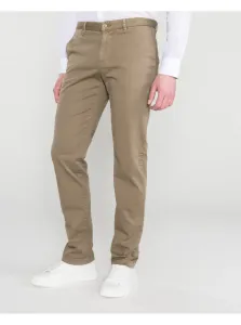 Voľnočasové nohavice pre mužov Trussardi Jeans - hnedá #3162986