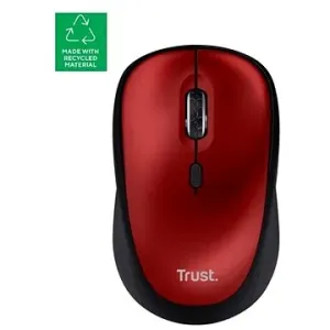 TRUST YVI+ Wireless Mouse ECO certified, červená