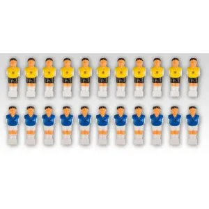 Tuin 1430 Náhradné figúrky na stolný futbal žltá modrá 22 ks