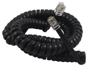Tuk Chp Patch Lead, Coiled, 4Way, Black