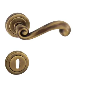 Kľučka na dvere TI - CARLA - R 738 BRM - bronz matný (77) | MP-KOVANIA.sk