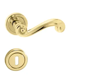 Kľučka na dvere TI - CARLA - R 738 ZLL - zlatá lesklá (01) | MP-KOVANIA.sk #4109617