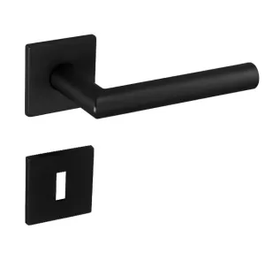 Kľučka na dvere TI - FAVORIT - HR 4002Q 5S CIM - čierna matná (153) | MP-KOVANIA.sk