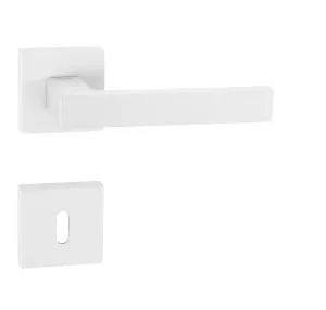 Kľučka na dvere TI - SQUARE - HR 2275Q BIM - biela matná (152) | MP-KOVANIA.sk