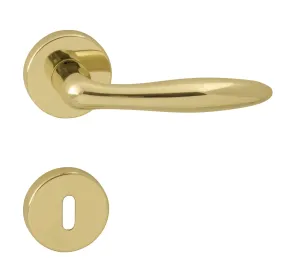 Kľučka na dvere TI - VERONA - R 1908 ZLL - zlatá lesklá (01) | MP-KOVANIA.sk #4127569