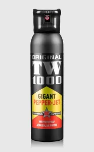 Obranný sprej Gigant Pepper - Jet TW1000® / 150 ml (Farba: Čierna)