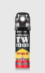 Obranný sprej so svetlom Pepper - Jet TW1000® / 63 ml (Farba: Čierna)