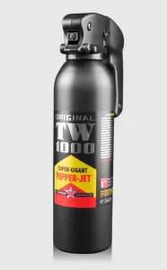 Obranný sprej Super Gigant Pepper - Jet TW1000® / 400 ml (Farba: Čierna) #5809610
