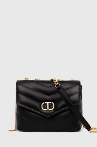 Kožená kabelka Twinset čierna farba #8764901