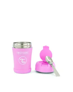 Twistshake Stainless Steel Food Container Pink termoska na jedlo 350 ml
